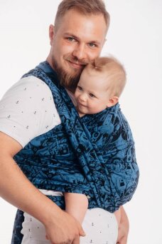 Żakardowa chusta do noszenia dzieci, 100% bawełna - MECHANIZM PERPETUUM - rozmiar S